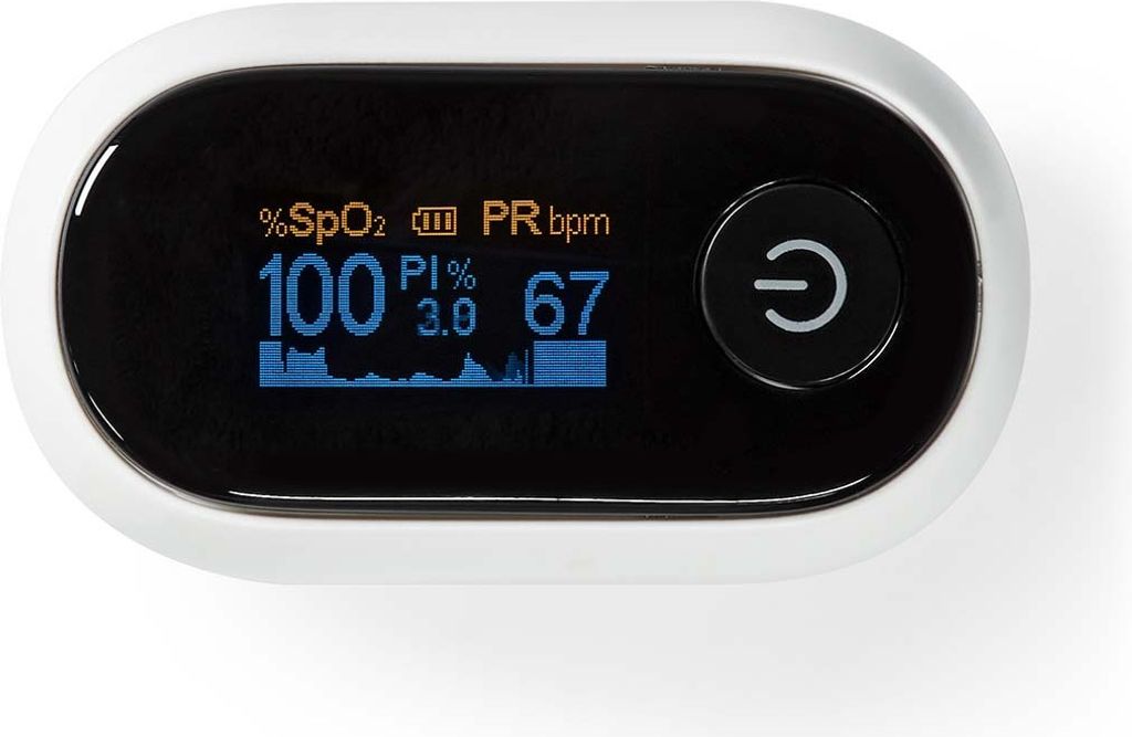 Nedis SmartLife Pulsoximeter - Bluetooth - LED - Produktbild 