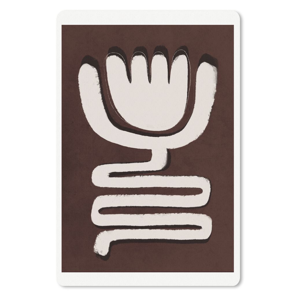 MuchoWow Mauspad Mousepad Blume - Pastell - Pflanze - Abstrakt 40x60 cm - Mousepads - Maus Mat - Pad - Mausunterlage - Schreibtisch Accesoire