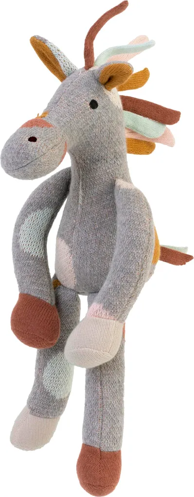 Doudou Cheval pour Sommeil Bébé Happy Horse 30 cm en Coton Tricot