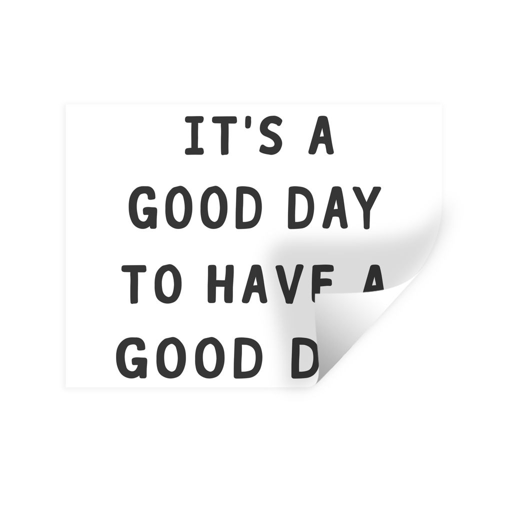 MuchoWow Wandtattoo Wandsticker Wandaufkleber Zitate - Positiv - Sprichwort - Schwarz und weiß 80x60 cm Selbstklebend und Repositionierbar - Fal...