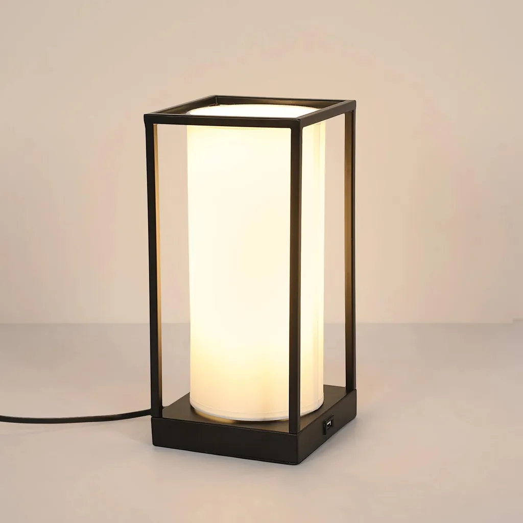 Fini les boutons : lampe de table tactile noire 3 intensités douille E27