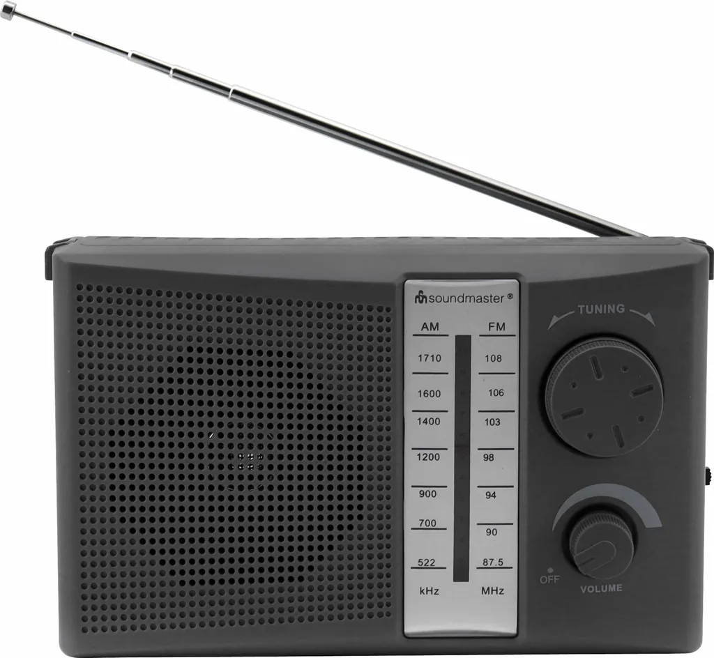 Radio Soundmaster TR490SW FM / AM avec prise casque et poignée de transport