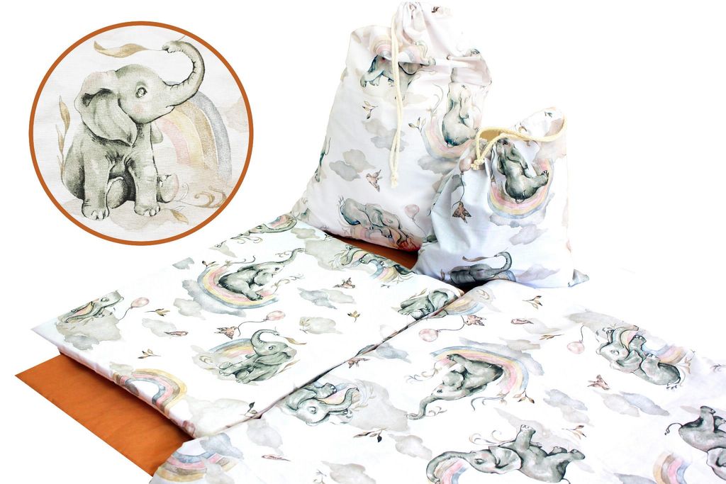 KINDER SCHLAFSACK 70x125 cm mit Reißverschluss 100 % Baumwolle MUSTER O1