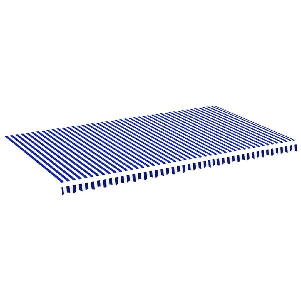 Vidaxl Ersatztuch per tenda da sole 6x3,5 m blau e weiß Immagine del prodotto 