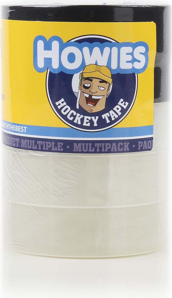 Howies Howies Hockey Tape SET - 2 schwarz 25mm + 3 Stutzentape Shin Pad 25mm