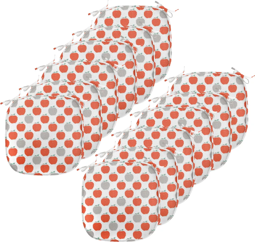 Stock 12 Cuscini Sedie Cucina ABAKUHAUS 40x40 Doodle Frutta Impermeabili