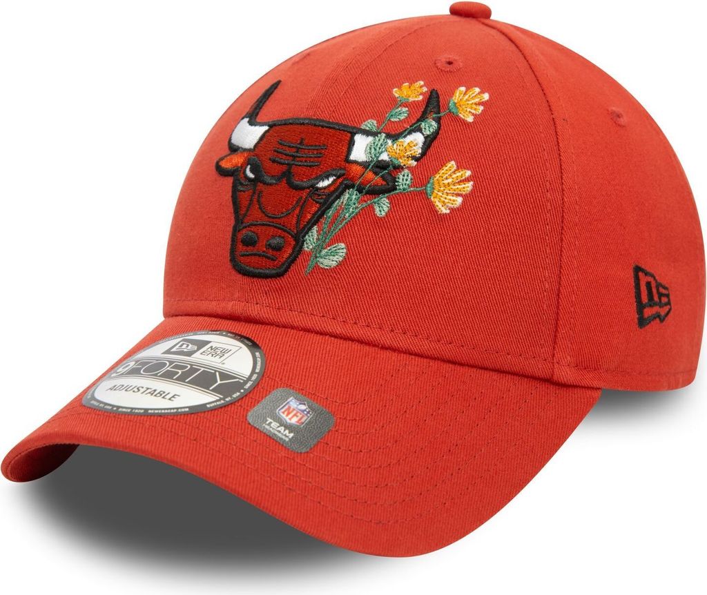 New Era 9Forty Strapback Cap - FLOWER Chicago Bulls
