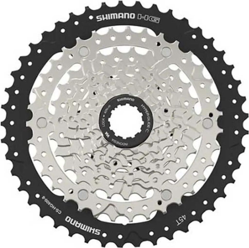 SHIMANO Cassetta per bicicletta - HG400 - Argento/Nero Immagine del prodotto 