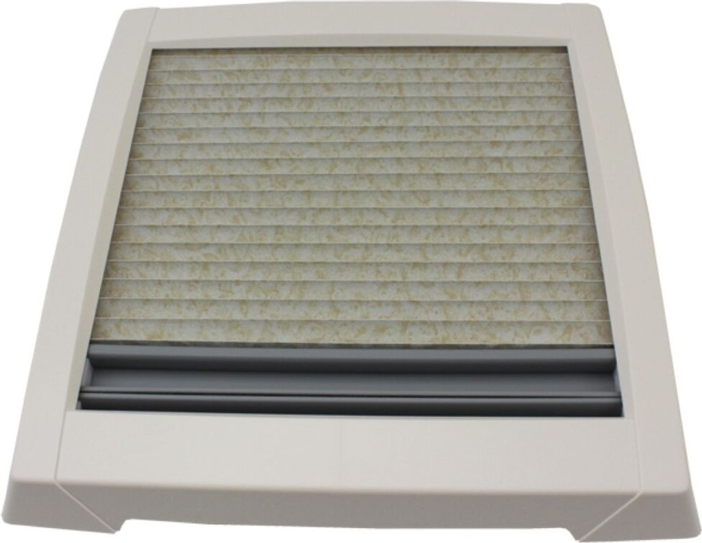 Innenrahmen für MPK Dachluke Dachfenster Dachhaube 28 x 28 cm Wohnwagen Wohnmobil Caravan mit Doppelplissee