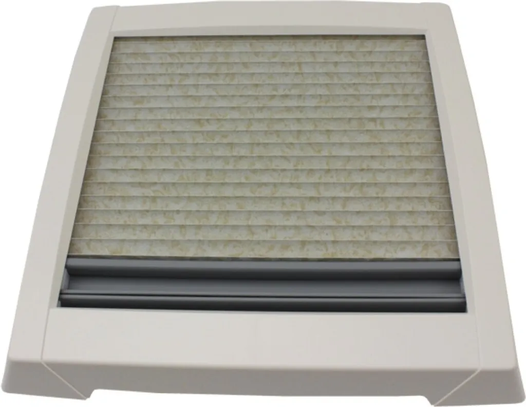 Cadre MPK 28x28 cm avec double store plissé occultant pour lanterneau de toit