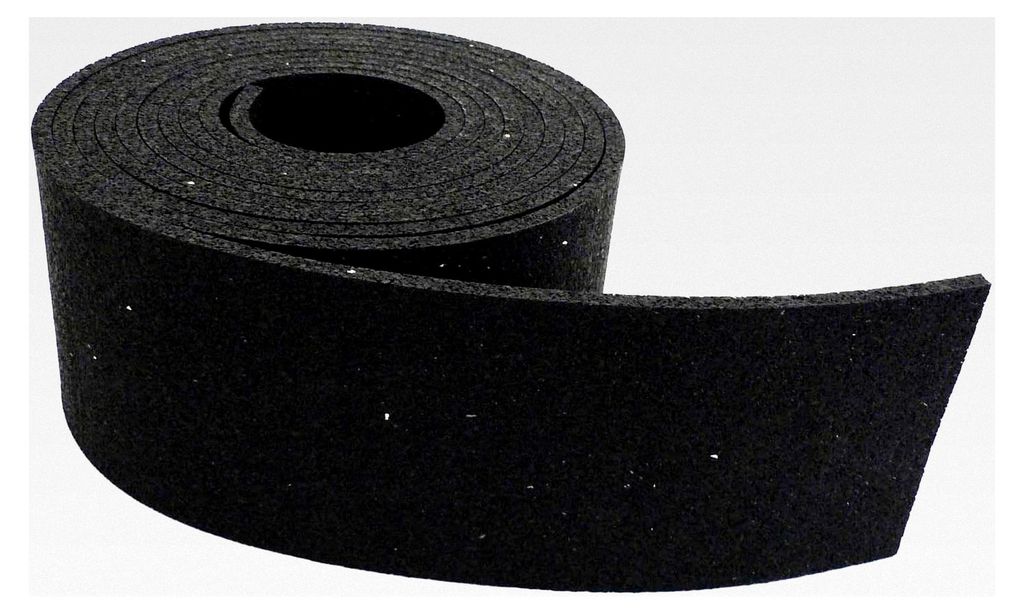 Antirutschrolle | Antirutschmatte aus Polyurethangebundenem Gummigranulat, nach VDI-Richtlinien | Druckfestigkeit bis 300 Tonnen/m²; Größe: 5.00...