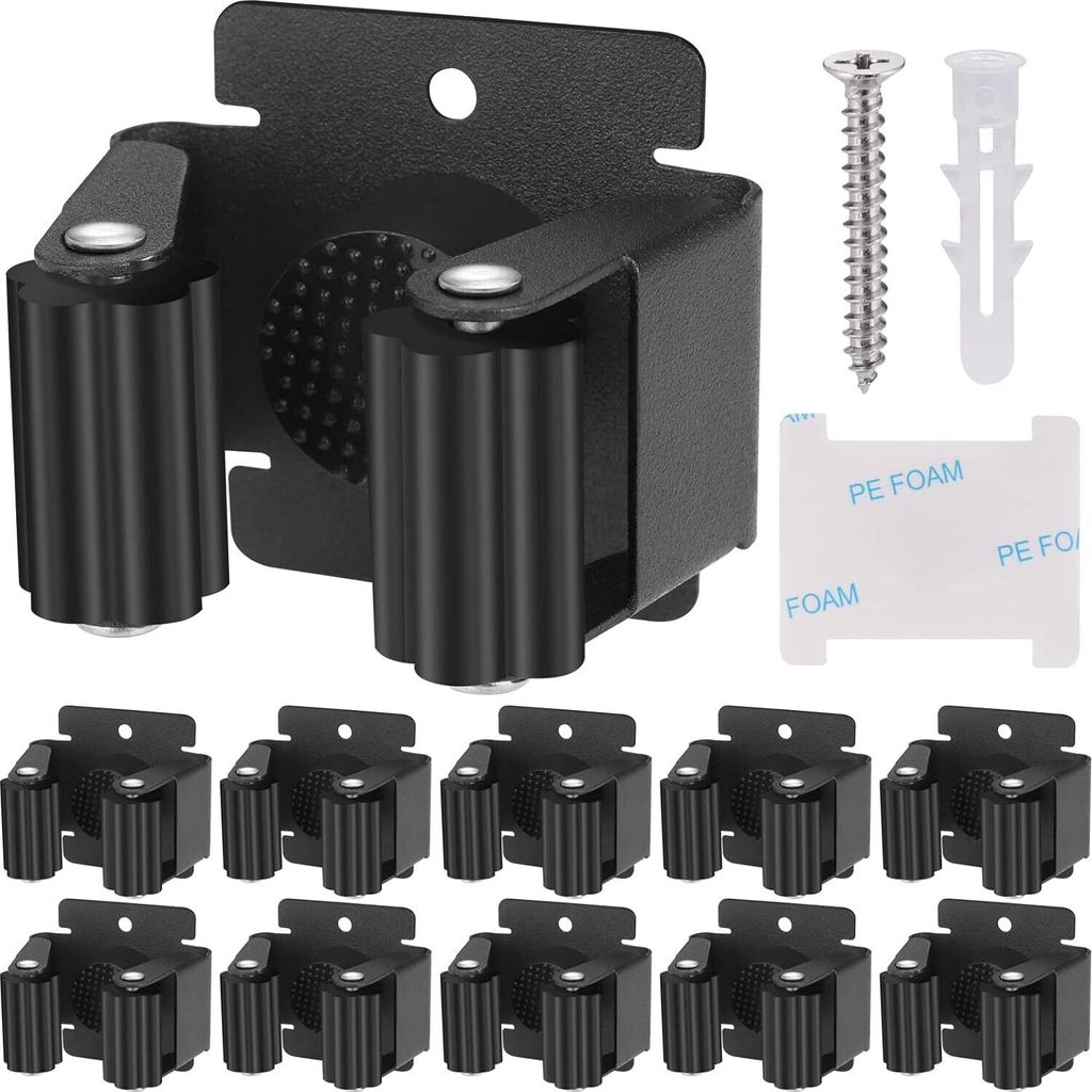 10 Stück Gerätehalter, Besenhalterung Wand, Besenhalter Produktbild 