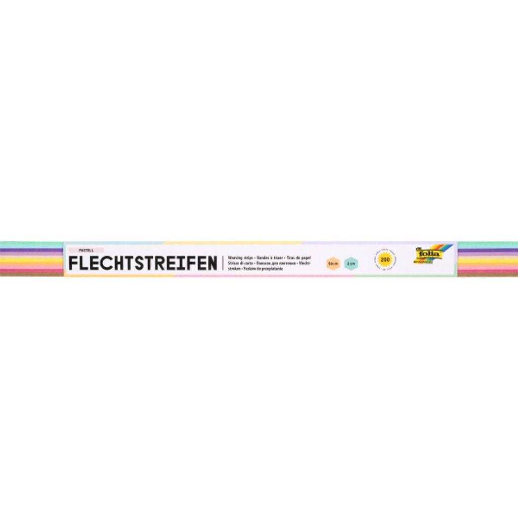 folia Flechtstreifen "Pastell" (B)20 x (L)500 mm sortiert Produktbild 