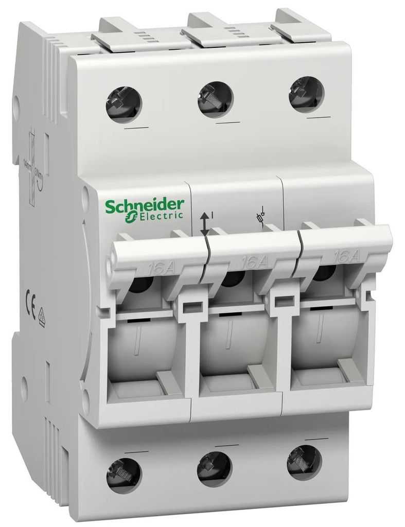 Sezionatore con fusibile Schneider Electric D01, 3P, 16A Immagine del prodotto 