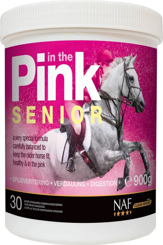 NAF Senior pour booster la forme des vieux chevaux boîte de 1.8 Kg rose