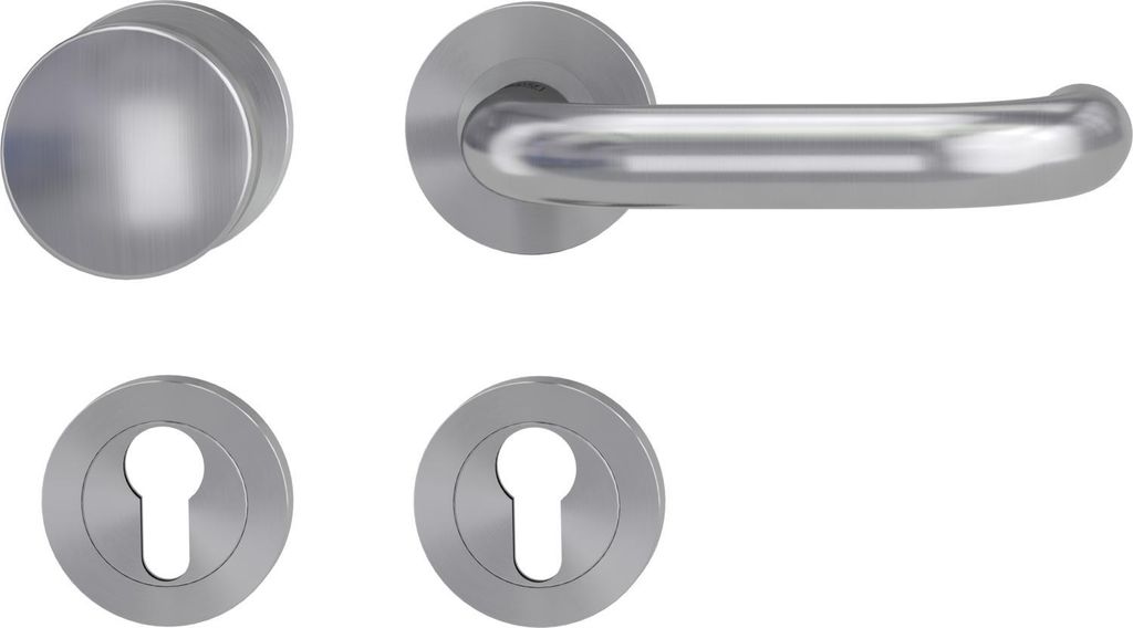 Griffwerk Wechselgarnitur ALESSIA PROFESSIONAL K3-Edelsathl matt - rechts