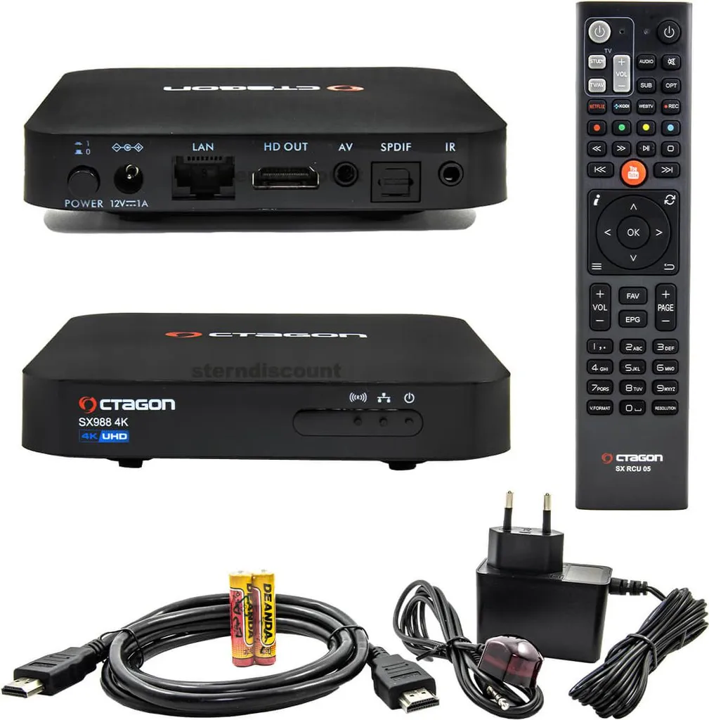 Boîtier Streaming 4K Octagon SX988 Linux Enigma2 pour IPTV et VOD - 14