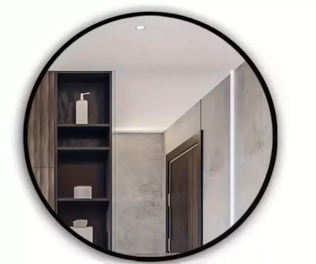 Specchio da parete ovale 60x160 cm in velluto Santes