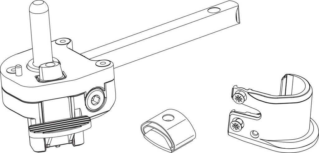 MACO RUSTICO Ladenrasthalter BLR, gerader Kloben, Gr. L165 Produktbild 
