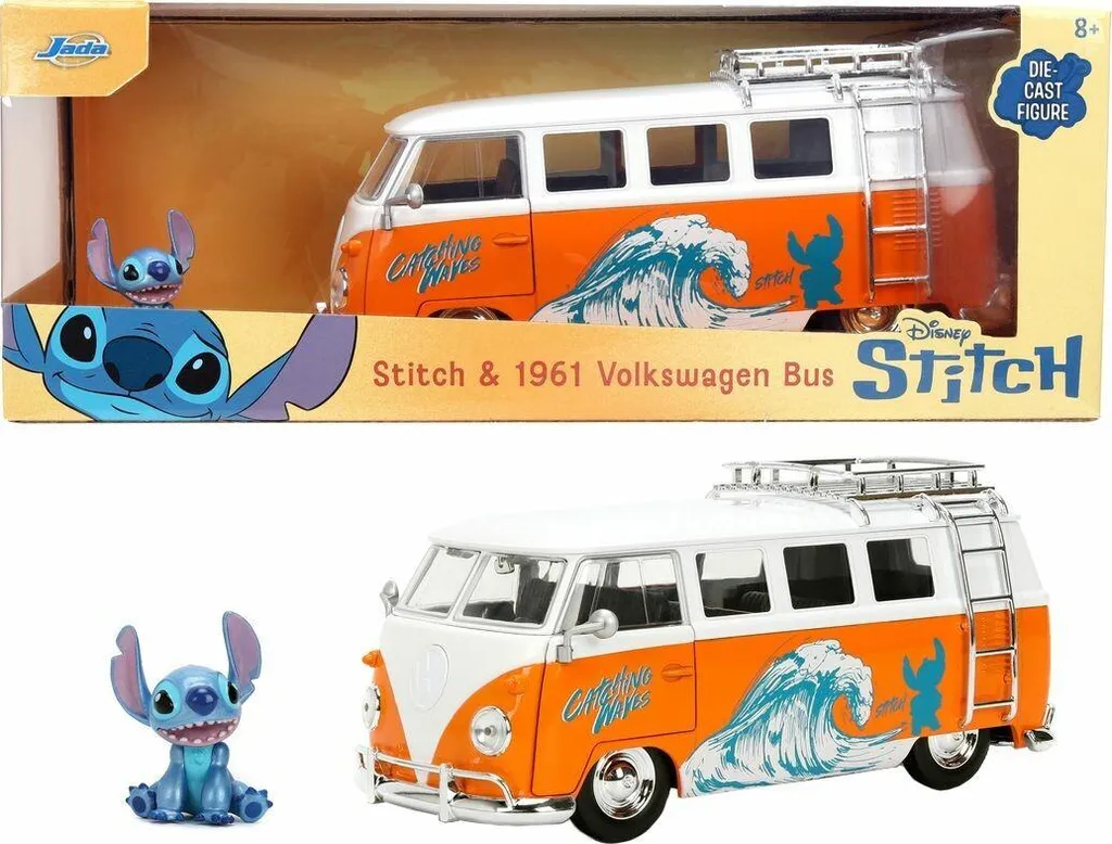 Miniature VW Combi 1961 1:24 : La Qualité Simba Dickie pour Stitch