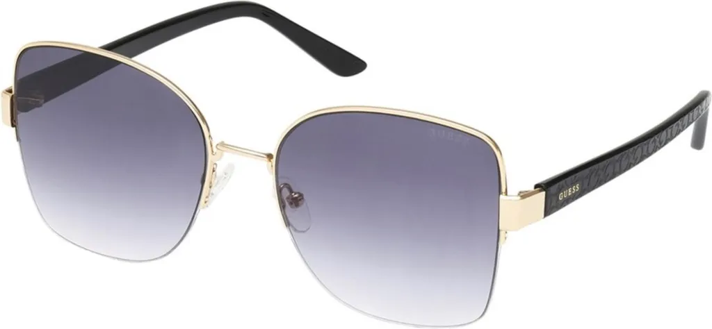 Lunettes de soleil œil de chat Guess GF0005 monture en acétate noir