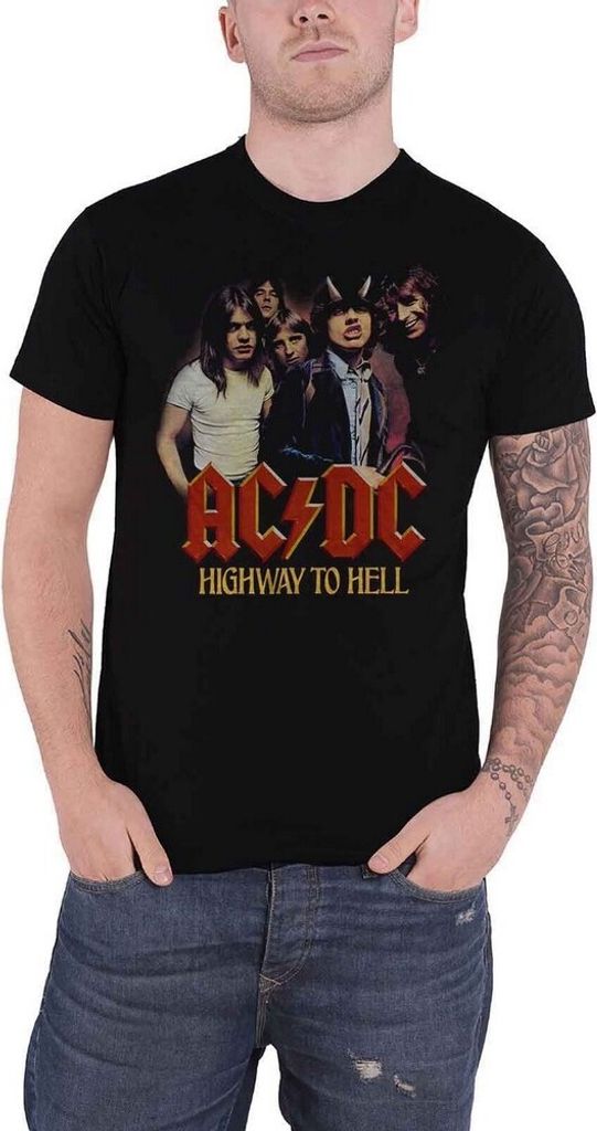 AC/DC - "Highway To Hell" T-Shirt für Herren/Damen Uni RO1434 (M) (Schwarz)