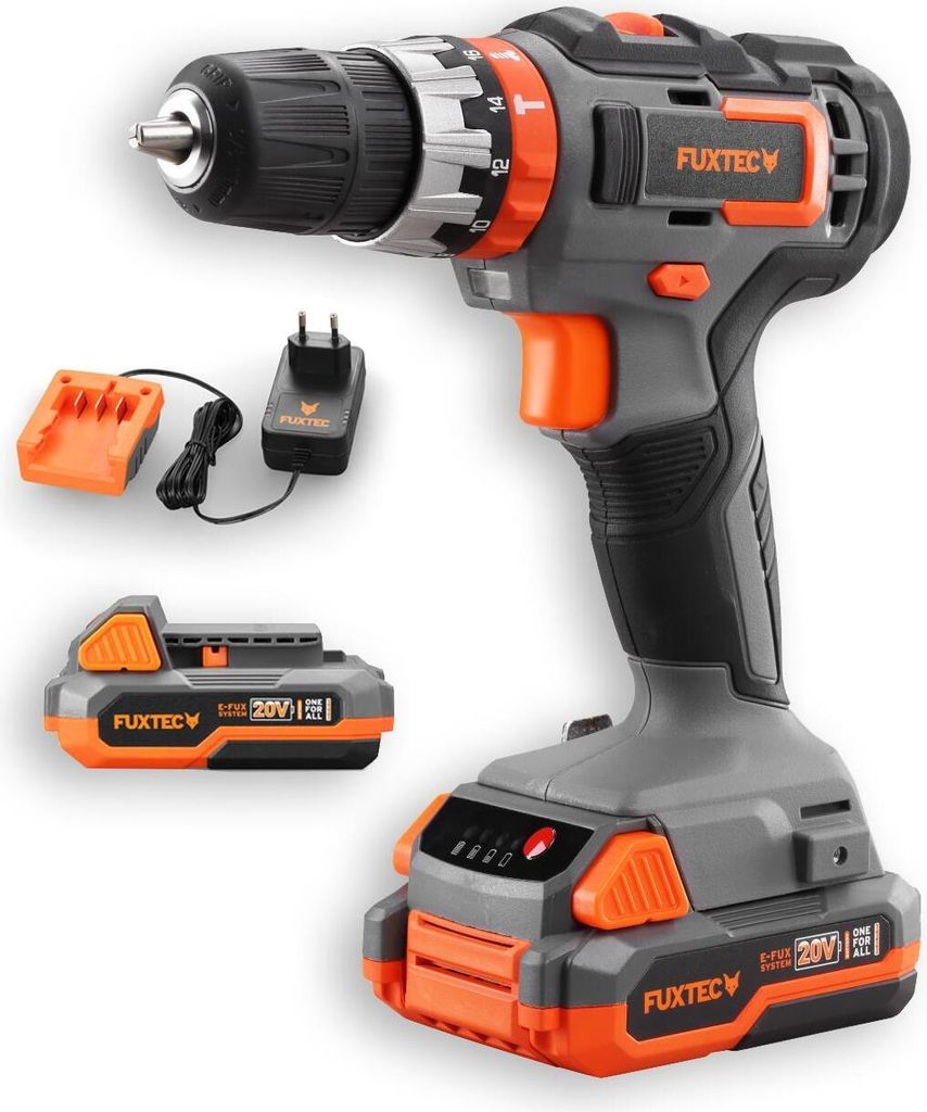 FUXTEC 20V Akku Schlagbohrschrauber FX-E1SBS20 SET mit 2 x Produktbild 