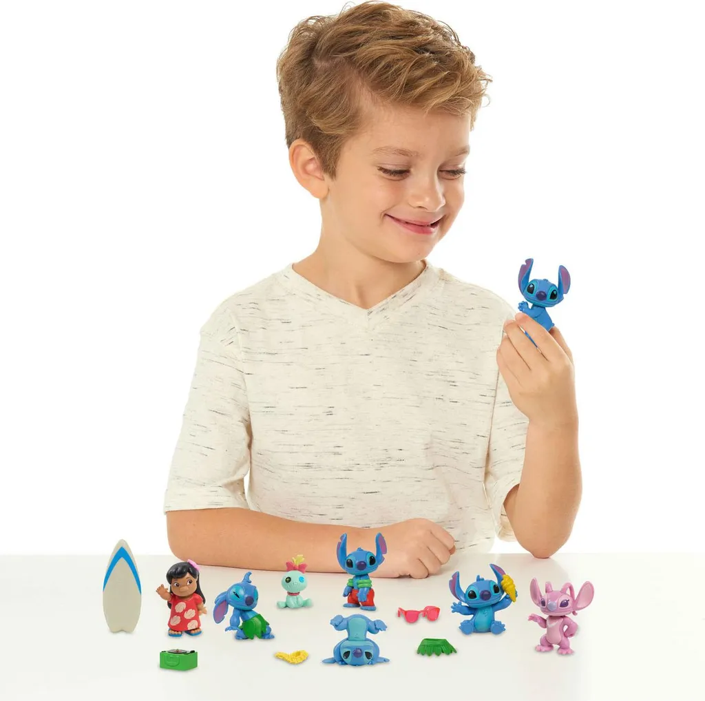 Stitch Ensemble de Figurines de Luxe : Collection Complète 10 Pièces - 14