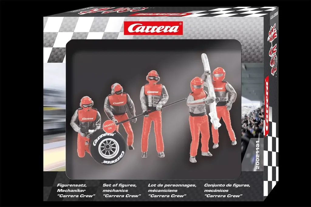 Carrera Figurensatz Mechaniker Carrera Crew Rouge 1:32 pour Circuit