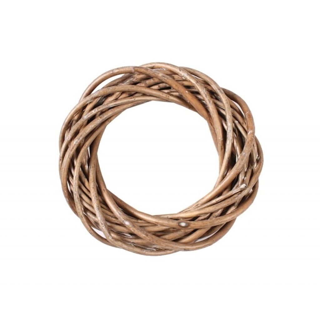 Weidenkranz 15 cm grau Weide Dekokranz Türkanz Tischkranz