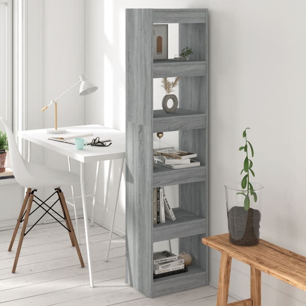 Maison Exclusive - Bücherregal/Raumteiler Grau Sonoma 40x30x166 cm