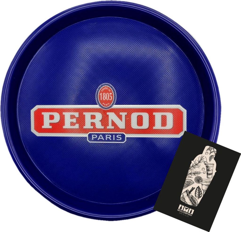 Pernod Paris Tablett Serviertablett in Blau Kellnertablett Produktbild 