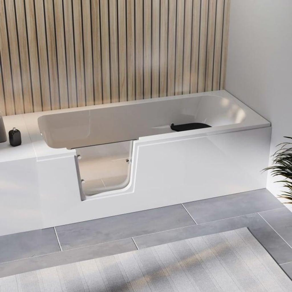 Steinkamp easy entry Badewanne 170 x 75 cm mit Glastür Produktbild 