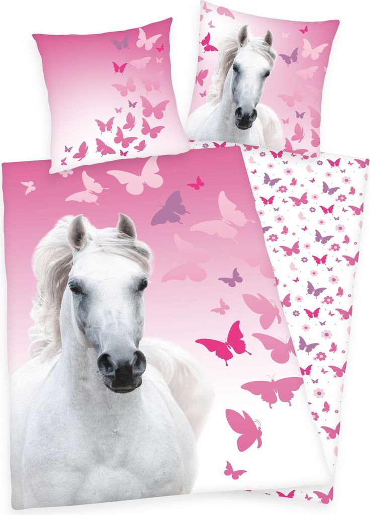 Pościel Herding z białym koniem Butterfly 135 x 200 cm 80 x Zdjęcie produktu 