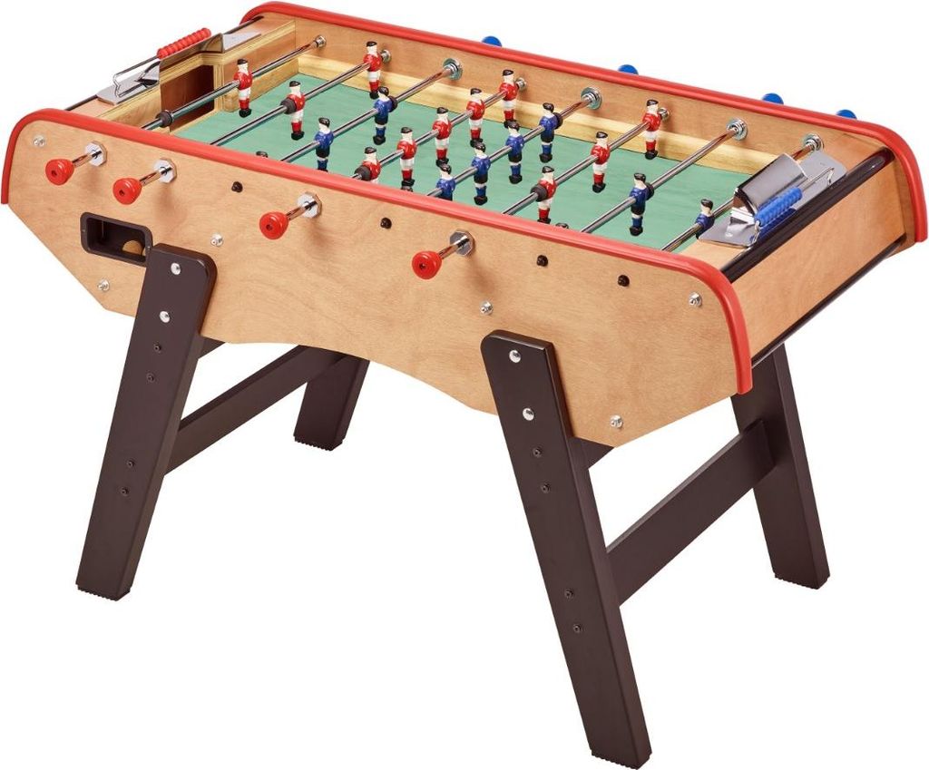 r Tischfußball aus Holz für Erwachsene – Teleskopstangen – 2-4 Spieler