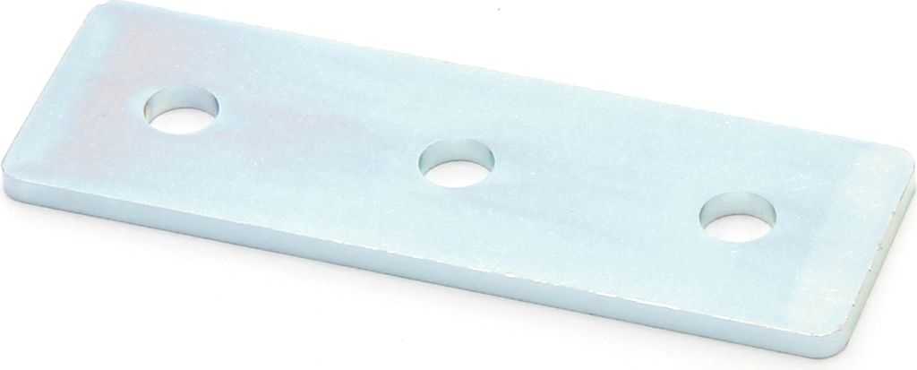 Verbinderplatte I-Typ Nut 5, 20x60mm, Stahl 2mm galvanisch verzinkt