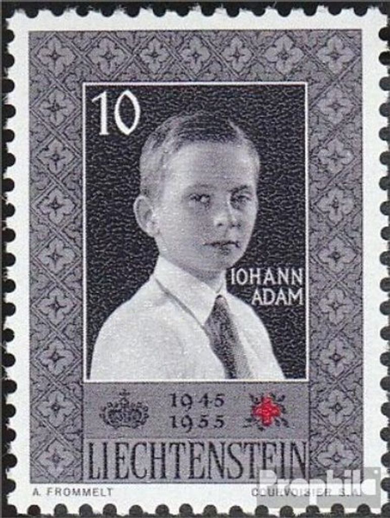 Briefmarken Liechtenstein 1955 Mi 338 gestempelt Rotes Kreuz