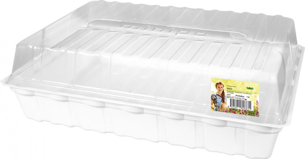 NOHEL GARDEN Mini-Gewächshaus MAXI, Kunststoff, 47 x 34 x 8 cm