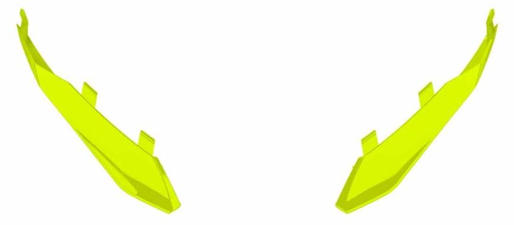 Spoiler Estrattore Posteriore Giallo Fluo Casco Airoh Twist Immagine del prodotto 