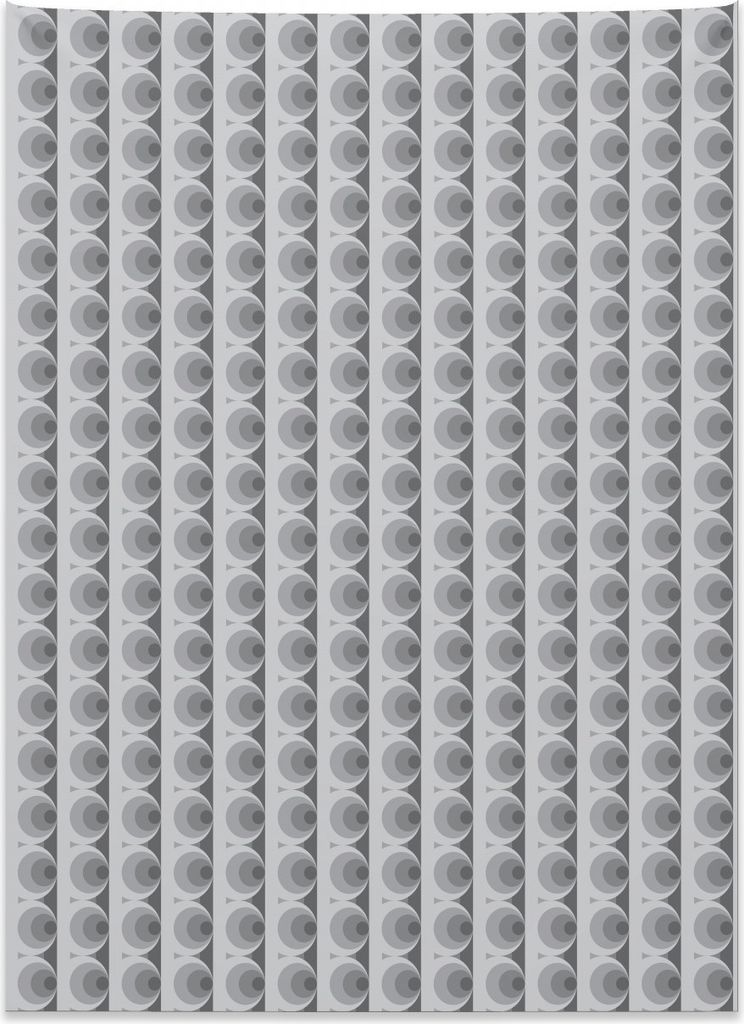 Abakuhaus Geometrisch Wandteppich, Graustufen-Kreise aus Weiches Mikrofaser Stoff Kein Verblassen Klare Farben Waschbar, 110 x 150 cm, Hellgrau Sch...