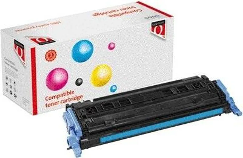Toner Q6001A 124A bleu Quantore à haut rendement et rendu couleur éclatant