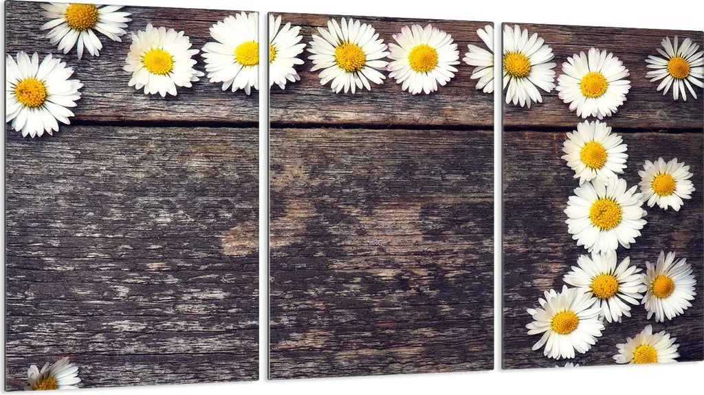 Copripiano Cottura Vetro 3 Pezzi 30x52 cm Effetto Legno Margherita