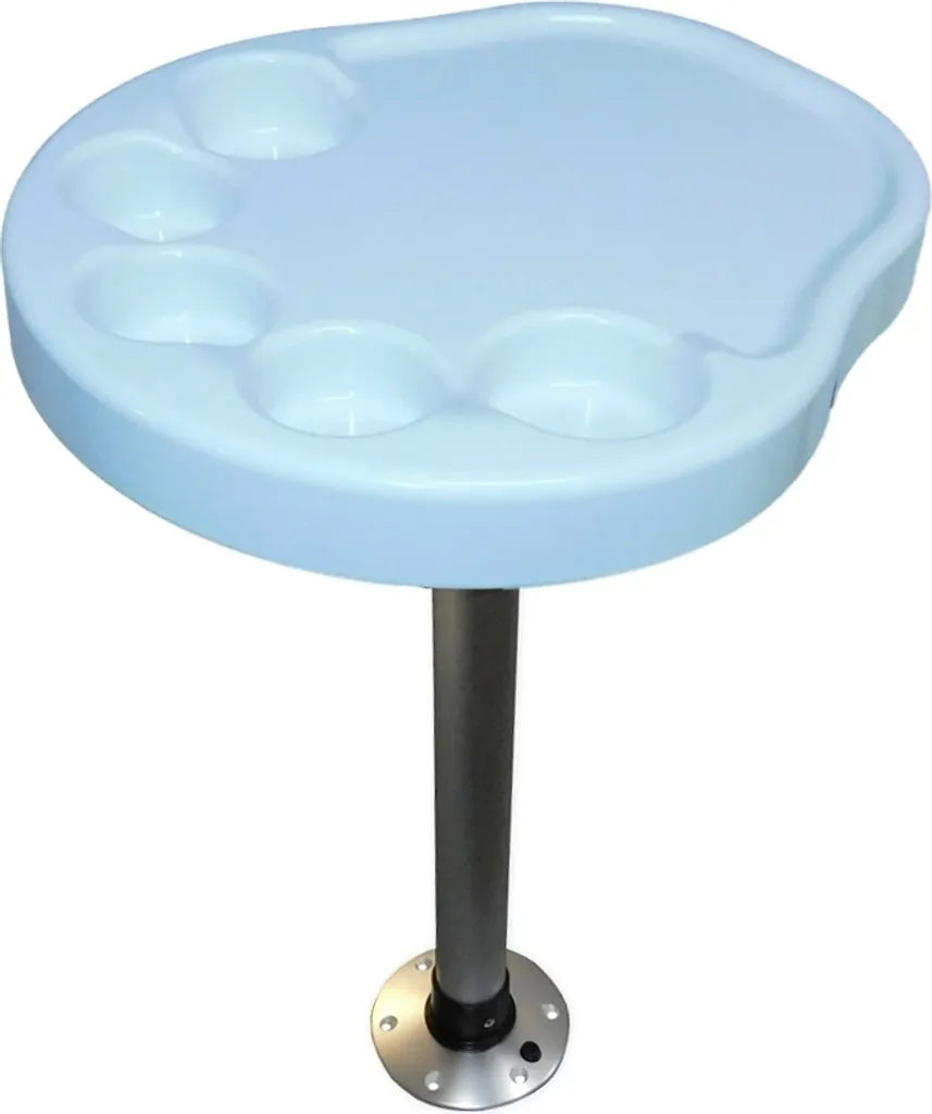 Ensemble table de pont Palm 450 x 390 mm et support en aluminium