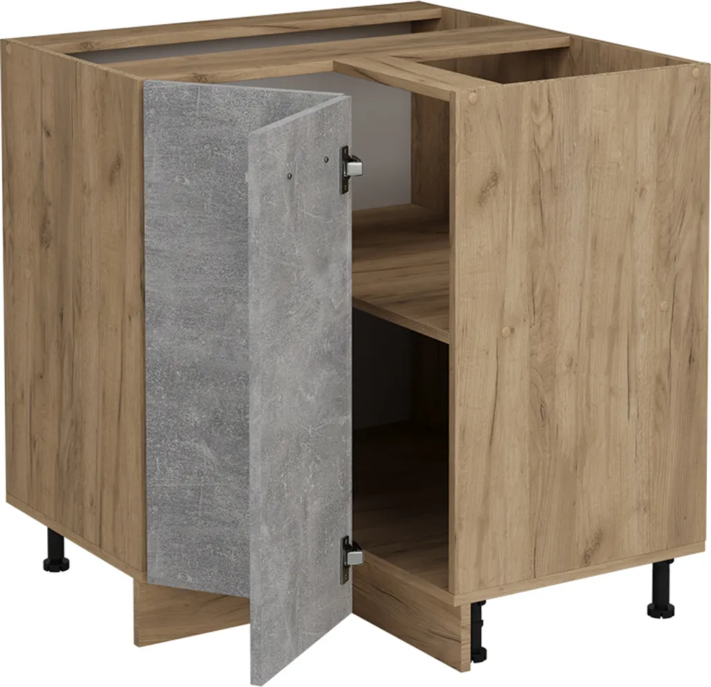 Meuble bas d'angle Vicco R-Line en Béton 75cm robuste et modulable - 4