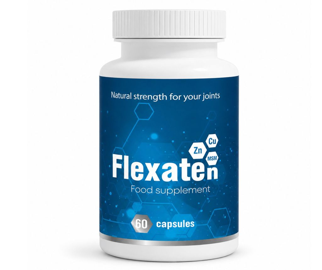 Flexaten Nahrungsergänzungsmittel – 60 Kapseln – mit Zink, Produktbild 