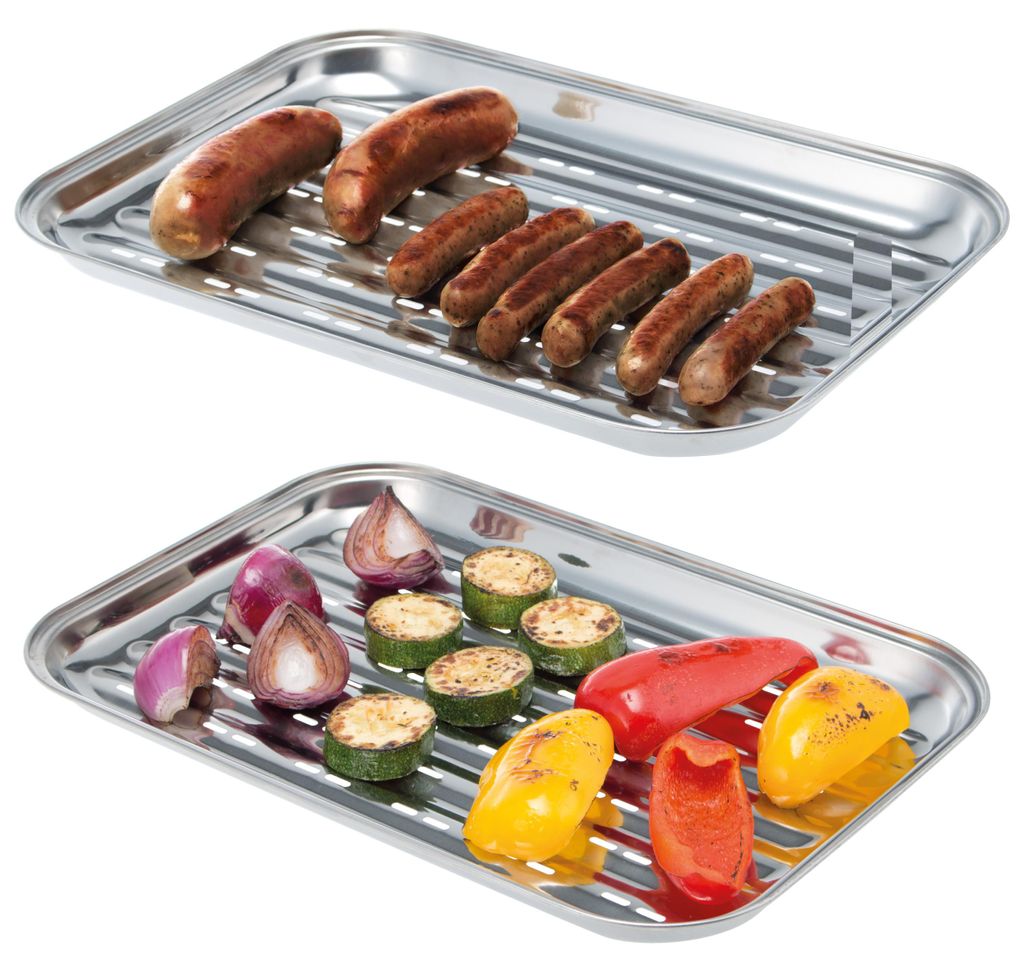 Bremermann grillplaat, 2-delige set, roestvrijstalen Productafbeelding 