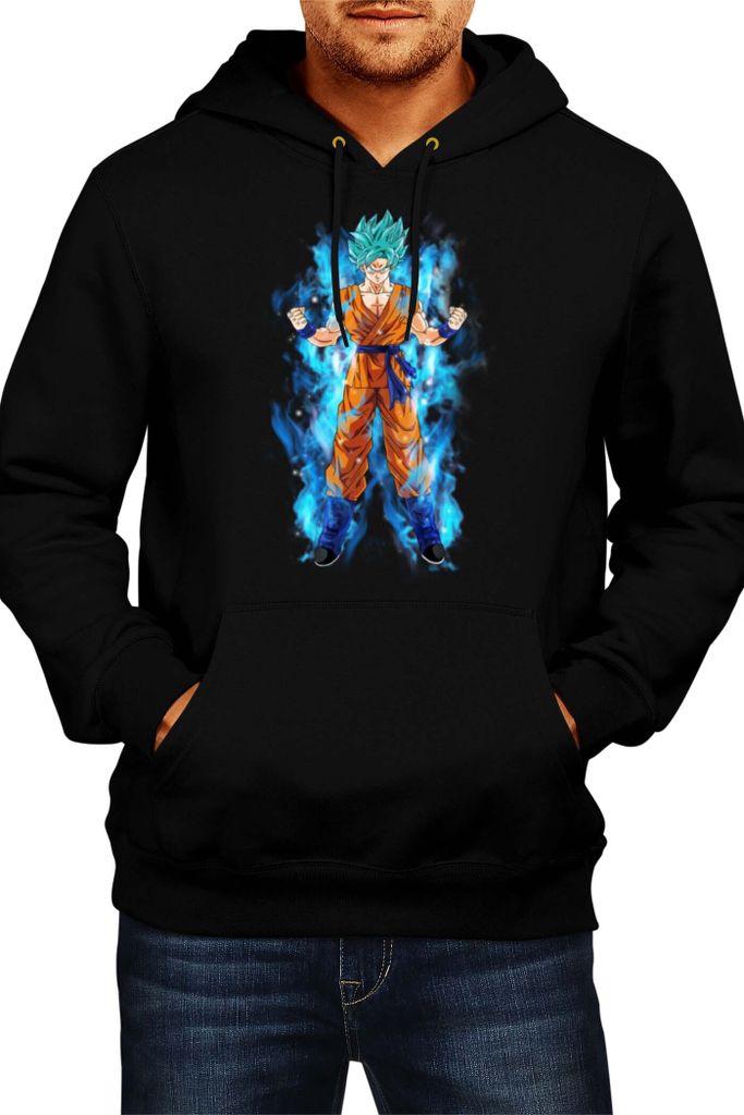 Herren Kapuzenpullover Japan Anime Manga Comics Dragon Anime Manga Ball Z 05, Man S / Schwarz