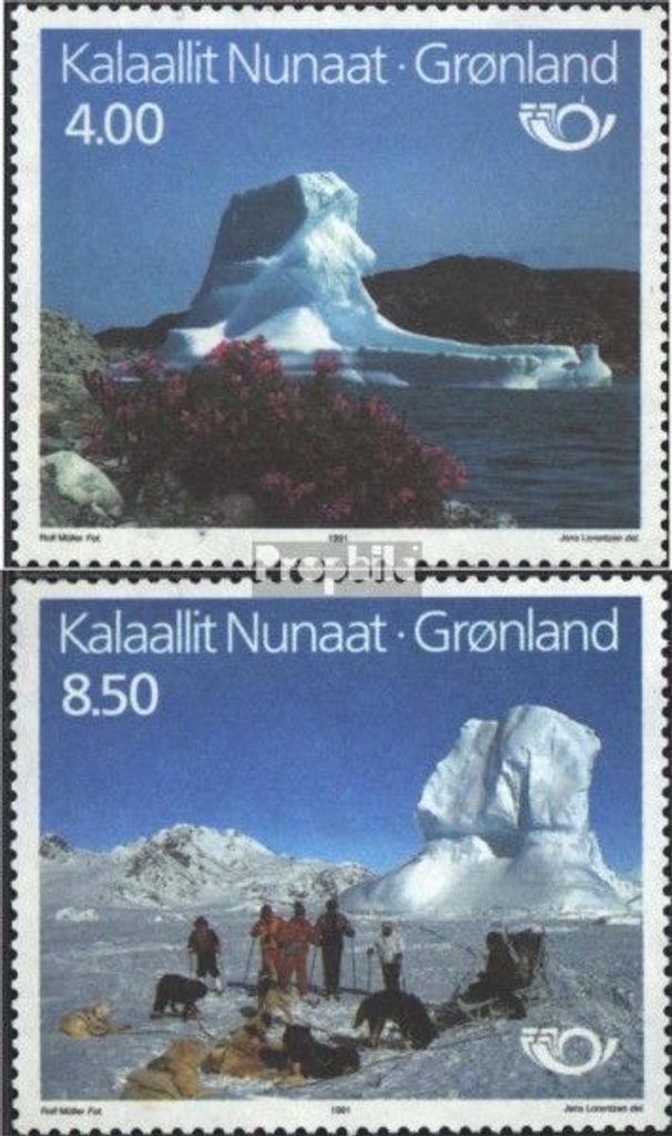 Briefmarken Dänemark - Grönland 1991 Mi 217-218 (kompl.Ausg.) postfrisch NORDEN