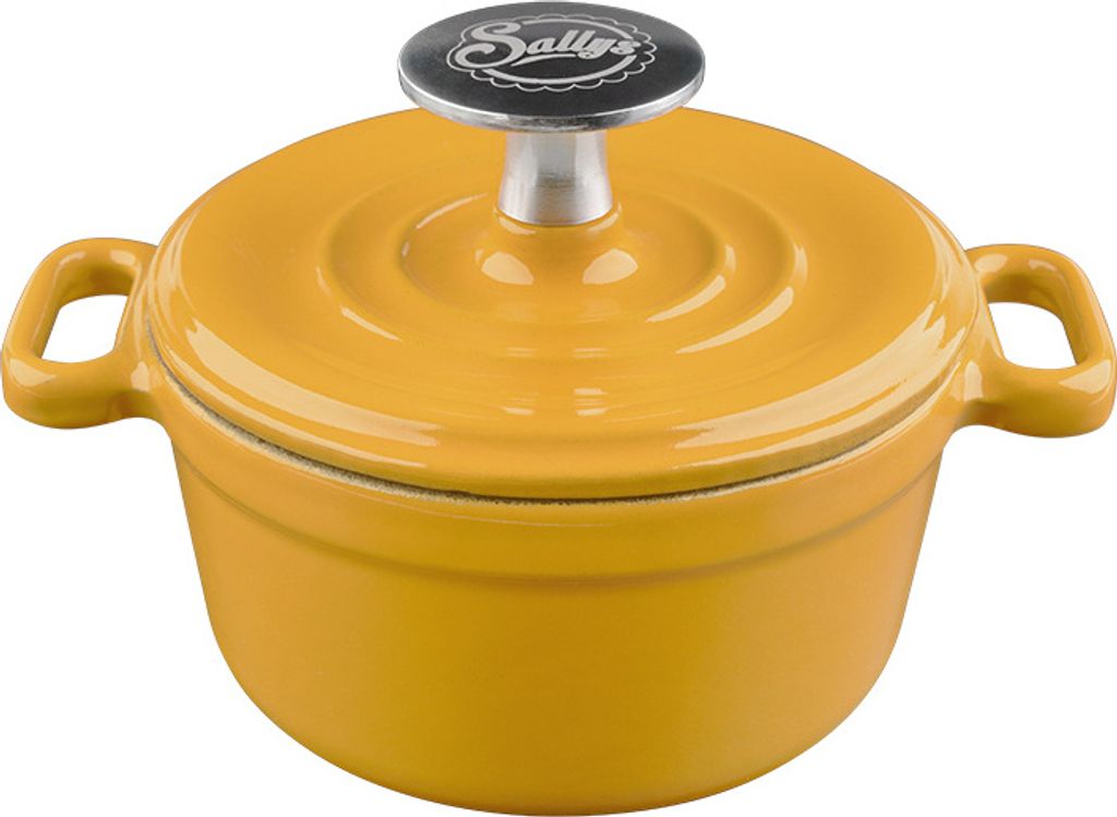 Sallys Gusseisen - Serviertopf - Ø 14 cm - Mustard Yellow