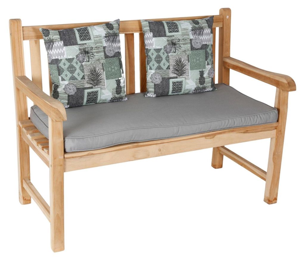 Gartenbank Auflagenset 111x51cm Bankauflage mit 2 Kissen Produktbild 